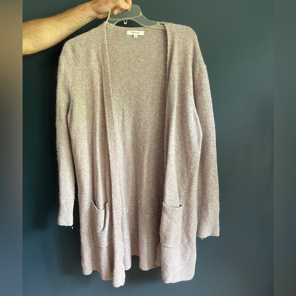 Madewell Mauve/Light Pink Cardigan size medium
